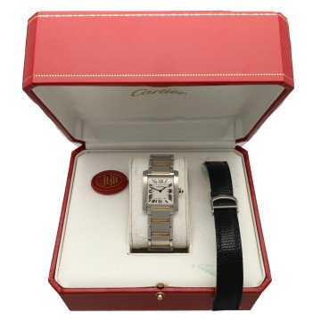 Cartier tank francaise Goud/staal Ref.2301