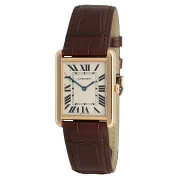 Cartier Tank Solo Rose Goud/Staal Ref 3167