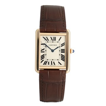 Cartier Tank Solo Rose Goud/Staal Ref 3167
