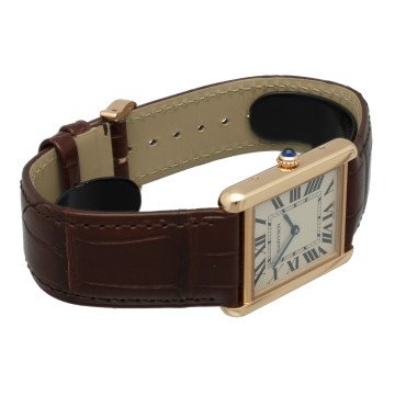 Cartier Tank Solo Rose Goud/Staal Ref 3167
